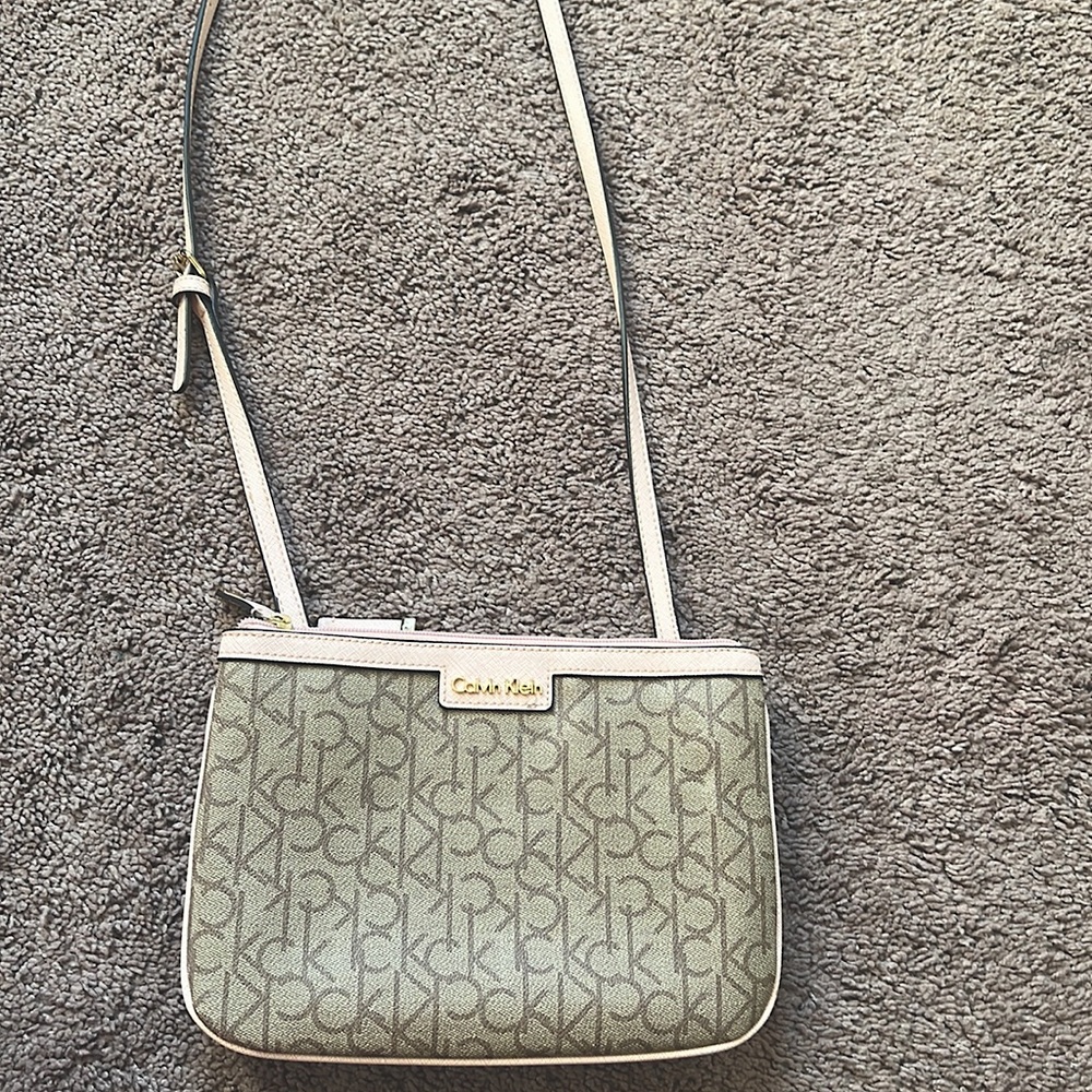 CALVIN KLEIN pink & brown crossbody ✨💕